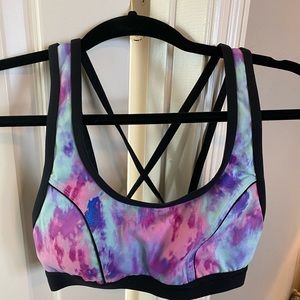Tie dye sports bra